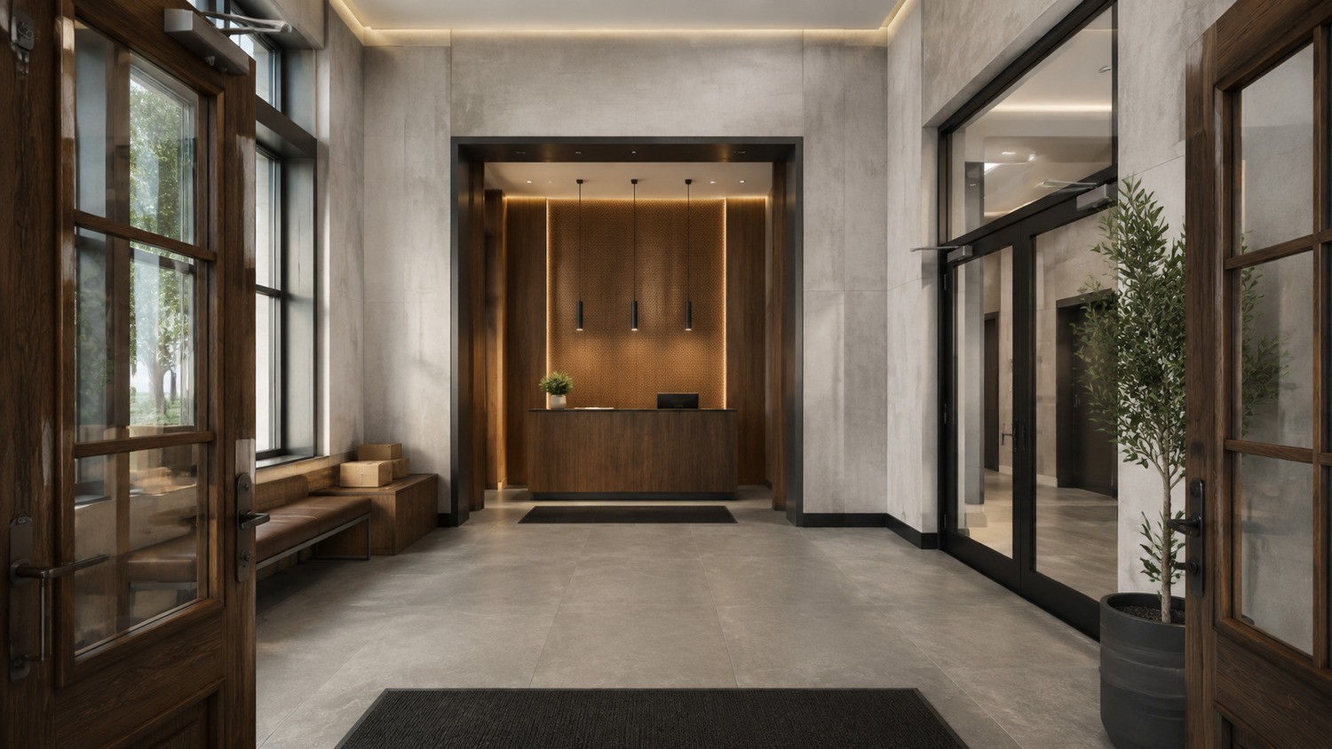 Rockford apartment corridor interior design concept
