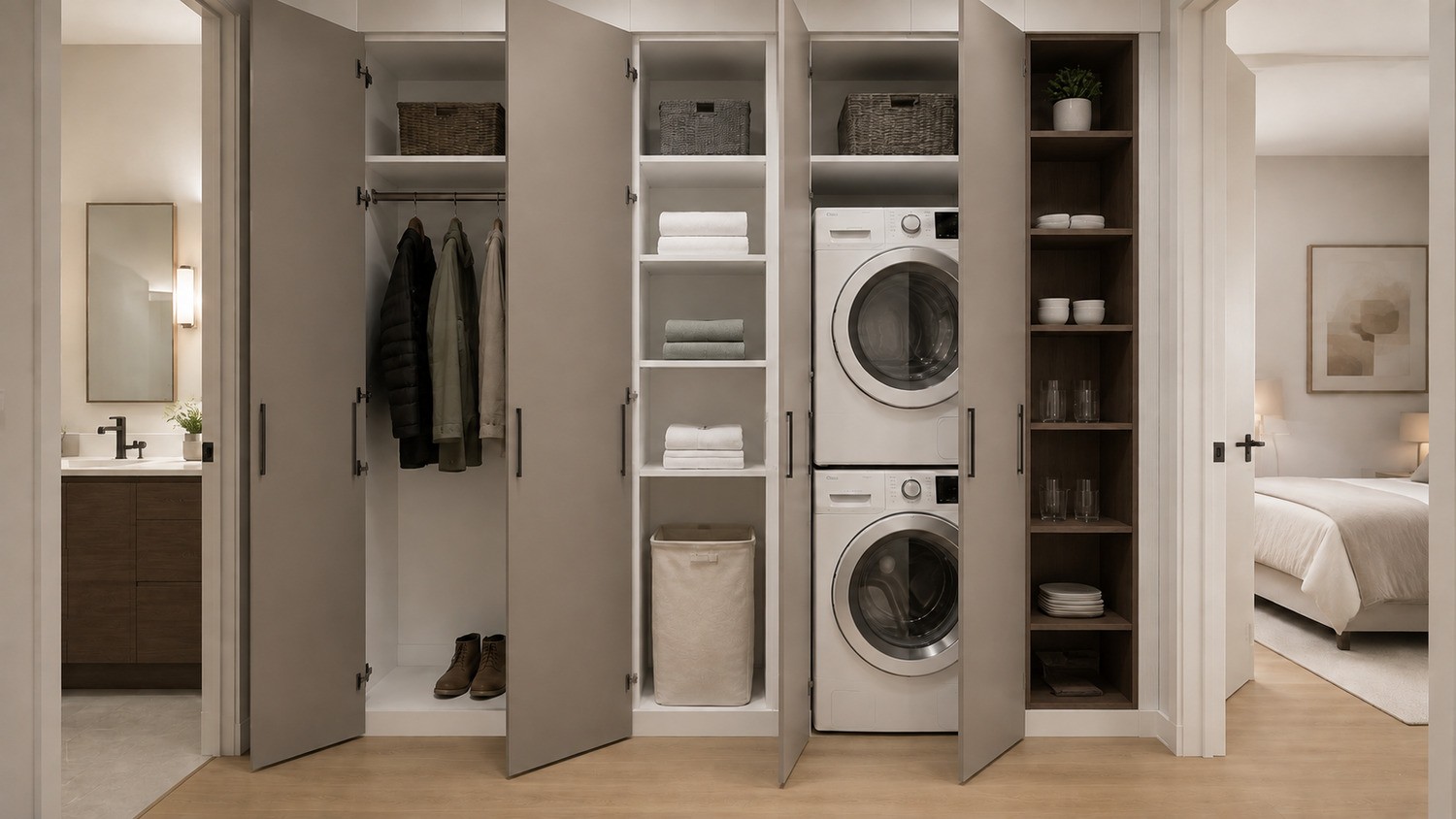 Storage + closets - FERRO, SCARWOOD + SILK LINE
